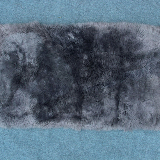Lammfelldecke ca. 70 x 140 cm Grau/Anthrazit