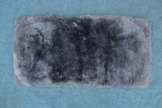Lammfelldecke ca. 70 x 140 cm Grau/Anthrazit