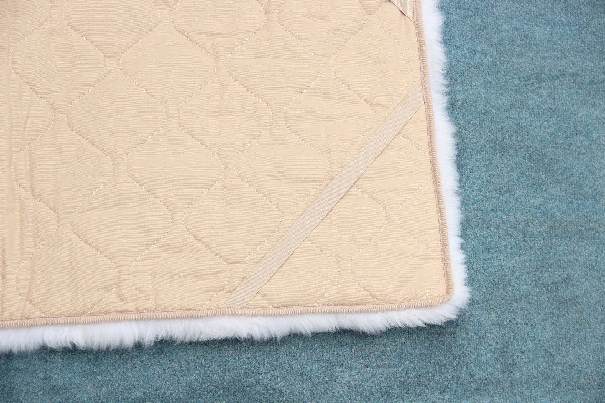 Lammfelldecke 80 x 160 cm Weiß