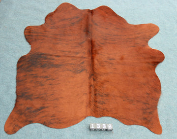 Kuhfell Schwarz Braun getigert (1336)