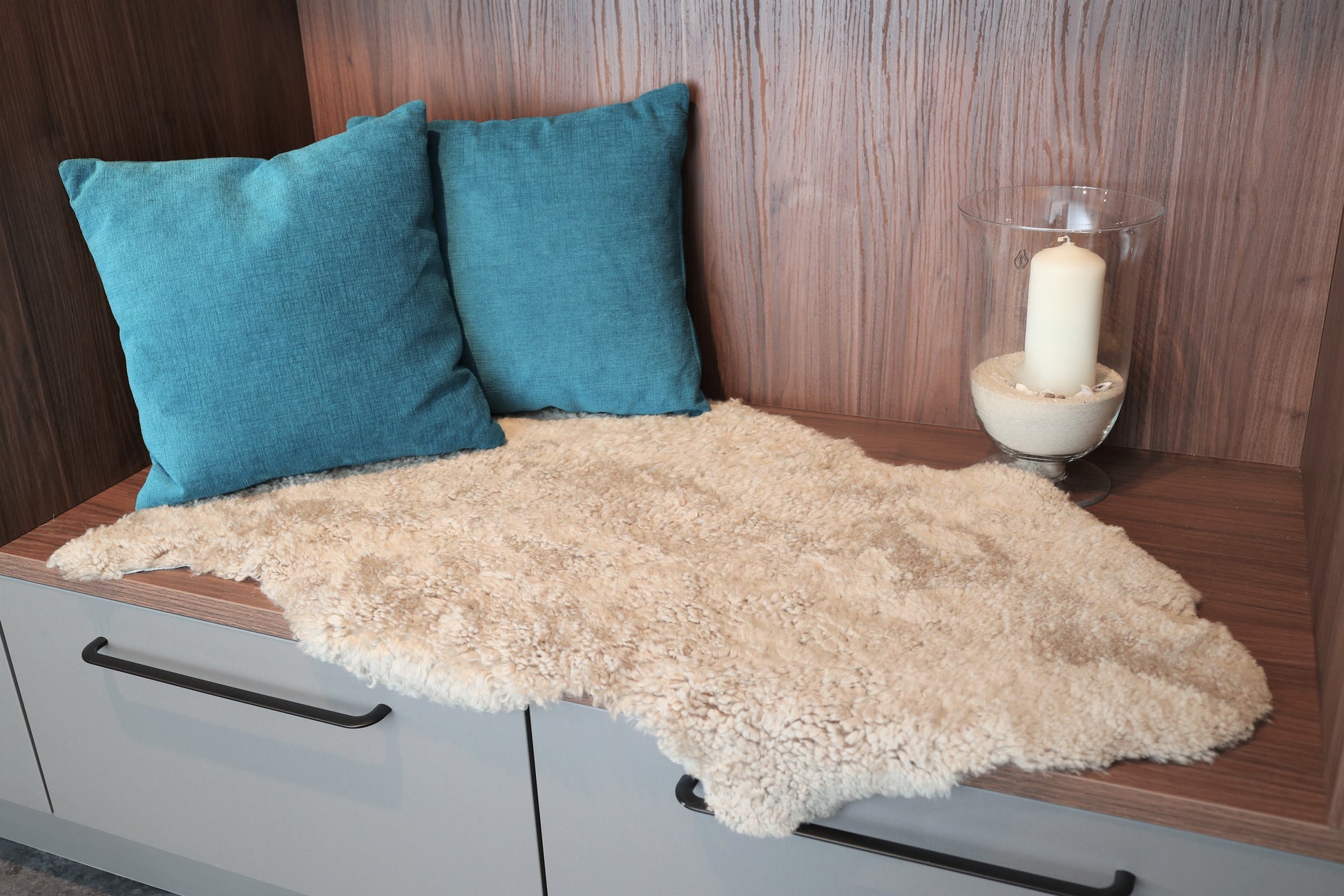 Lammfell Curly - Perl - (geschoren gelockt )