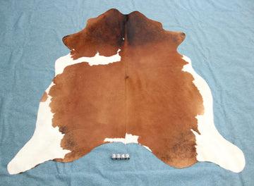 Kuhfell Schwarz Braun Weiß gepunktet (3349)