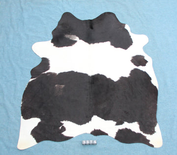 Kuhfell Schwarz Weiß gepunktet (3374)