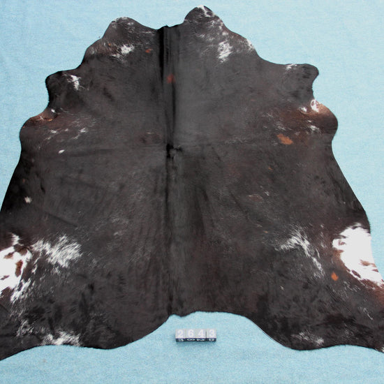 Kuhfell Schwarz Braun Weiß gesprenkelt (2643)