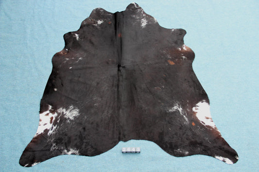Kuhfell Schwarz Braun Weiß gesprenkelt (2643)
