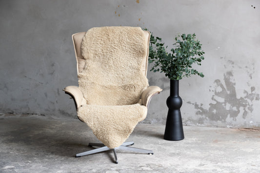 2er Lammfell Curly - Sand - (geschoren gelockt)