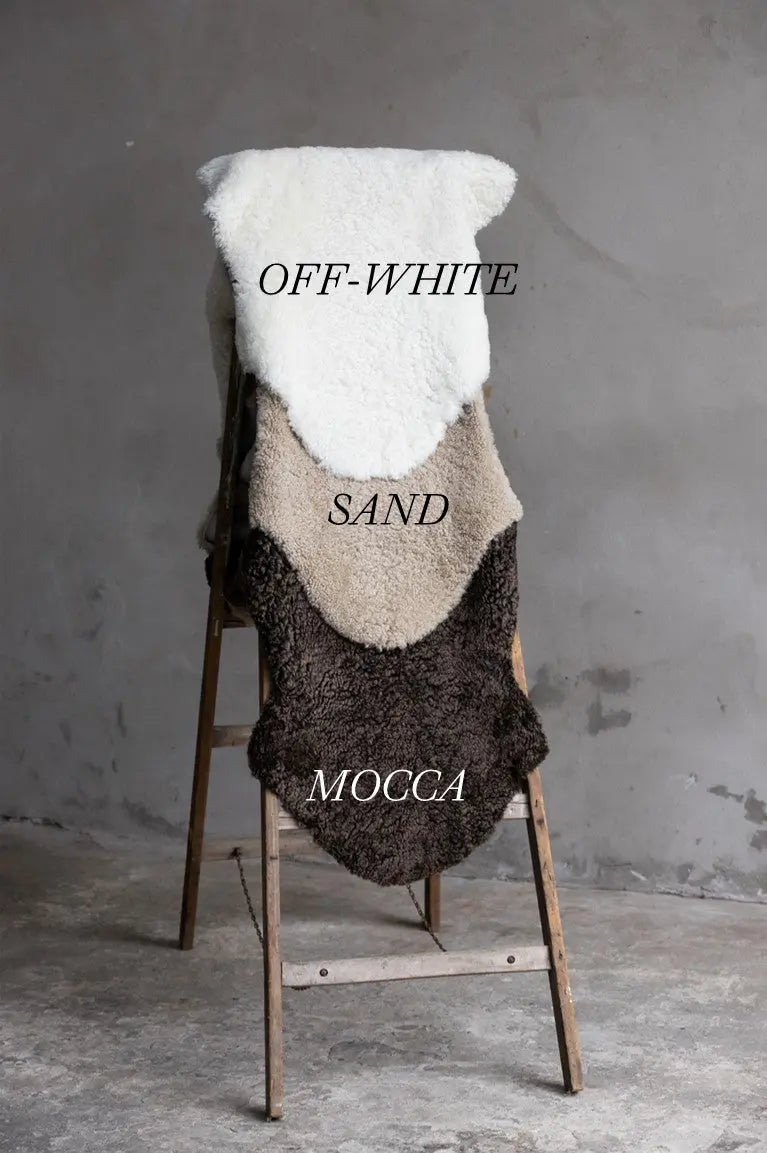 2er Lammfell Curly - Sand - (geschoren gelockt)