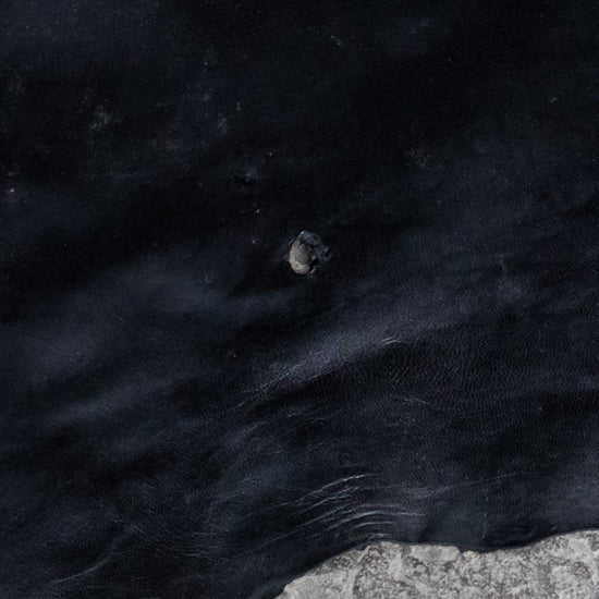 Ziegenleder Nappa schwarz (mit Fehlern)