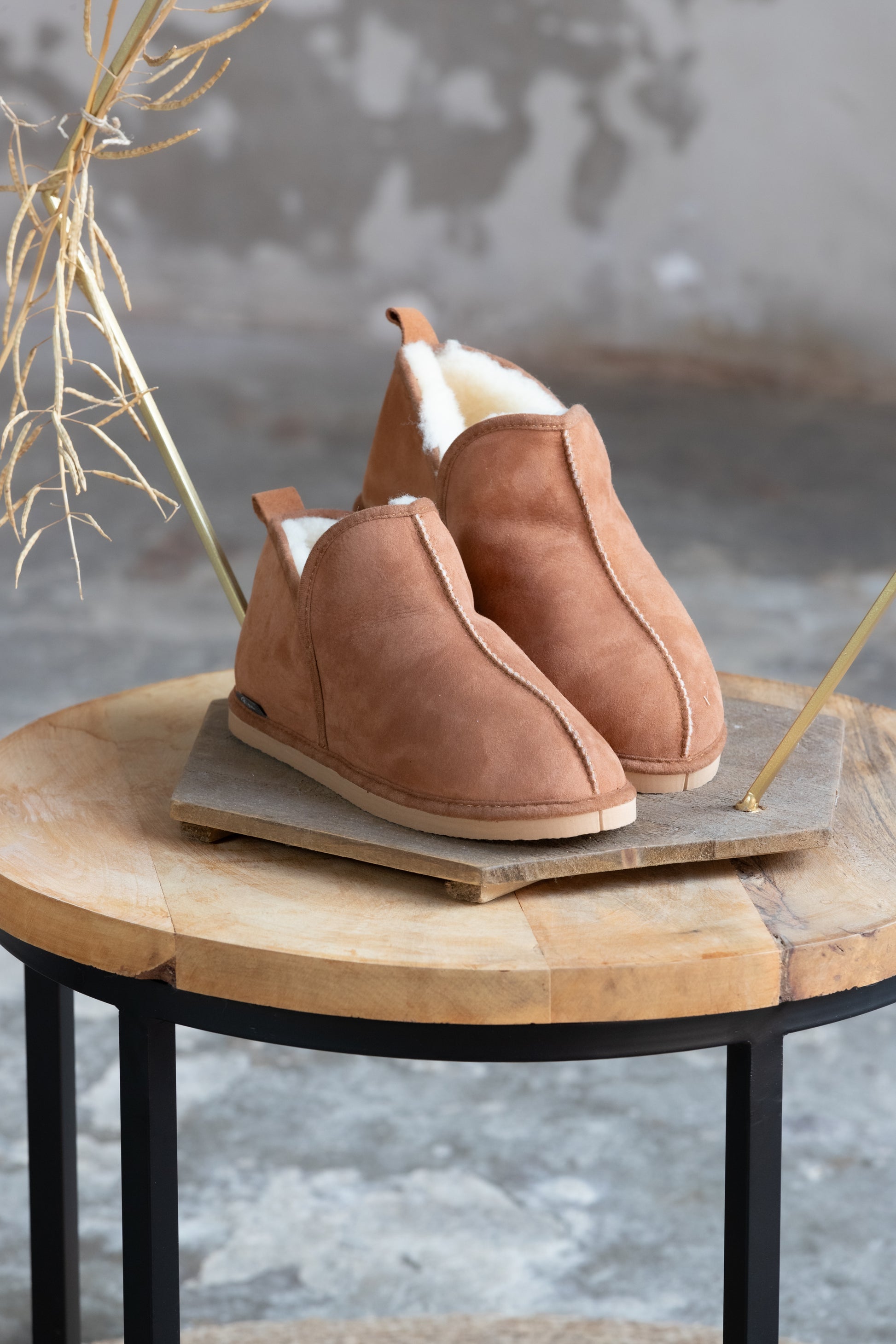 Lammfell Hausschuhe Lian l Braun l Gr. 37-42