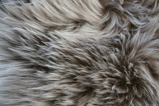 Lammfell Stone (grau, braun)