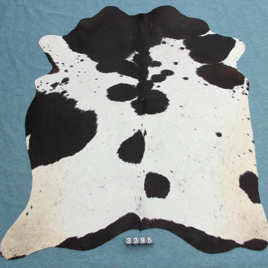 Kuhfell Schwarz Weiß Beige (3395)