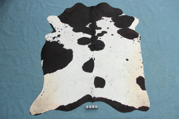 Kuhfell Schwarz Weiß Beige (3395)