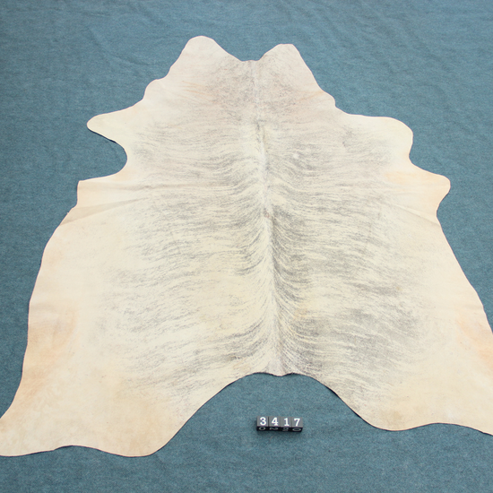 Kuhfell Grau Beige Weiß getigert (3417)