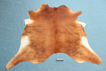 Kuhfell Schwarz Braun Weiß getigert (3439)