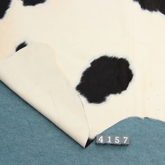 Kuhfell Schwarz Weiß gepunktet (4157) XXL 4-5qm