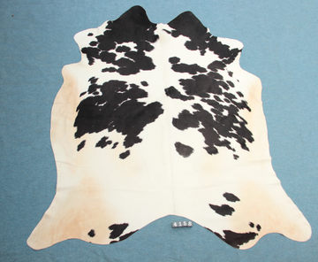 Kuhfell Schwarz Weiß Beige gepunktet (4158) XXL 4-5 qm