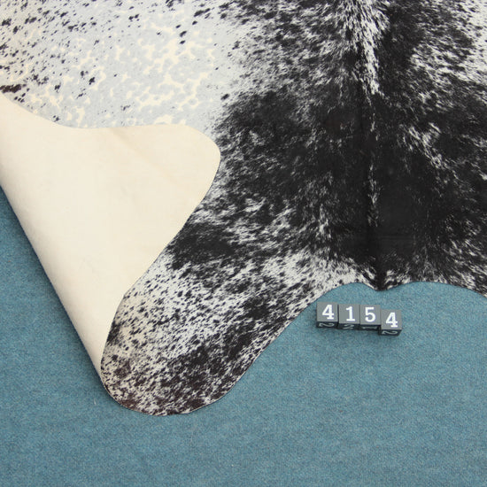 Kuhfell Schwarz Braun Grau Weiß gesprenkelt (41) XXL 4-5 qm