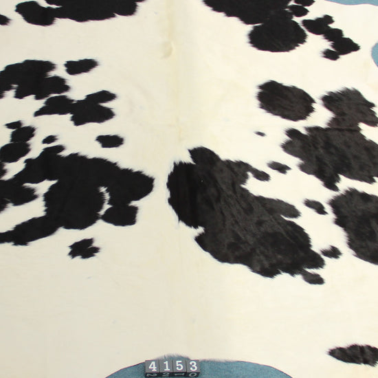 Kuhfell Schwarz Weiß gepunktet (4153) XXL 4-5qm