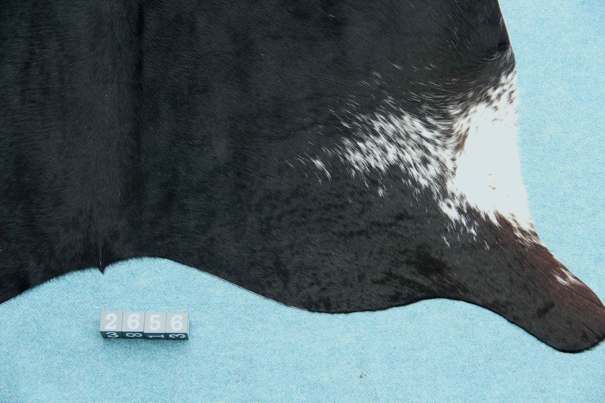 Kuhfell Schwarz Weiß gesprenkelt (2656) 2-3 qm