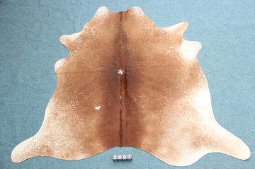 Kuhfell Beige Braun Weiß gesprenkelt (2667) 2-3 qm