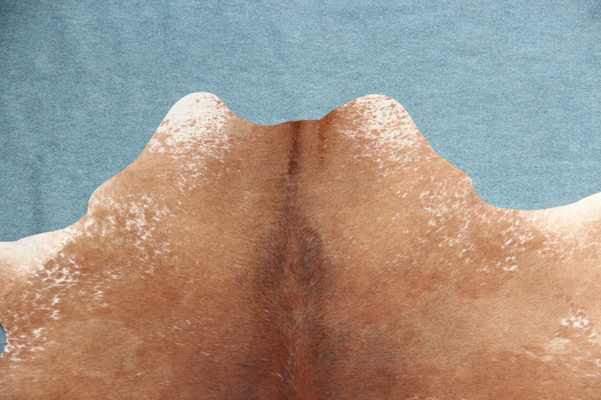 Kuhfell Beige Braun Weiß gesprenkelt (2667) 2-3 qm