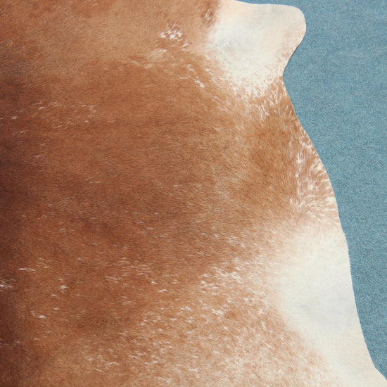 Kuhfell Beige Braun Weiß gesprenkelt (2667) 2-3 qm