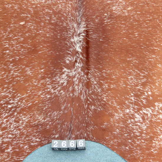 Kuhfell Braun Weiß Salz&Pfeffer (2666) 2-3 qm