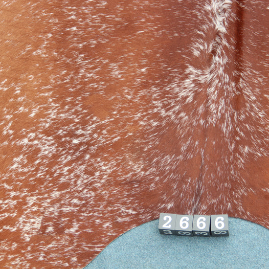 Kuhfell Braun Weiß Salz&Pfeffer (2666) 2-3 qm