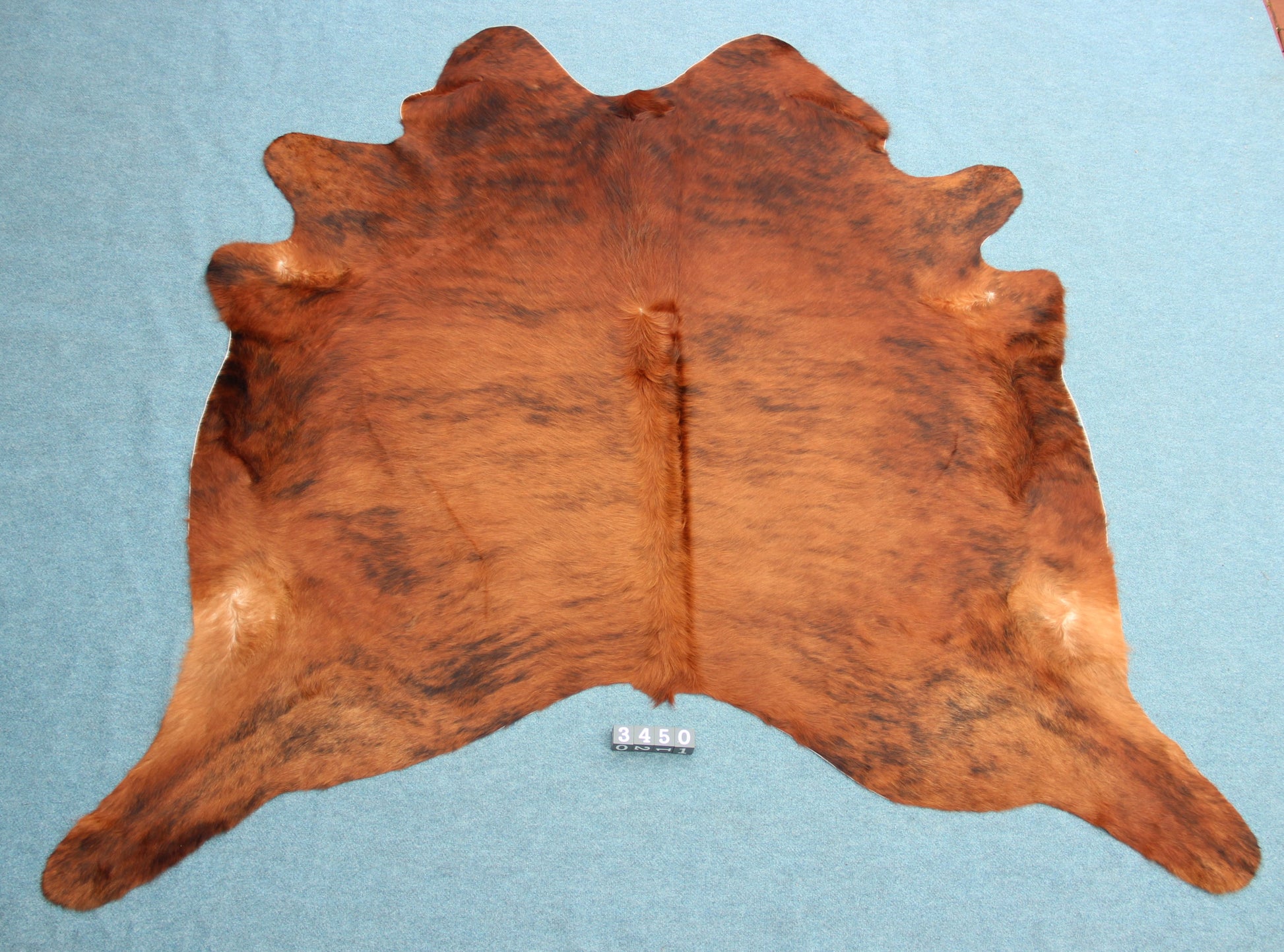 Kuhfell Schwarz Braun getigert (3450) 3 -4 qm