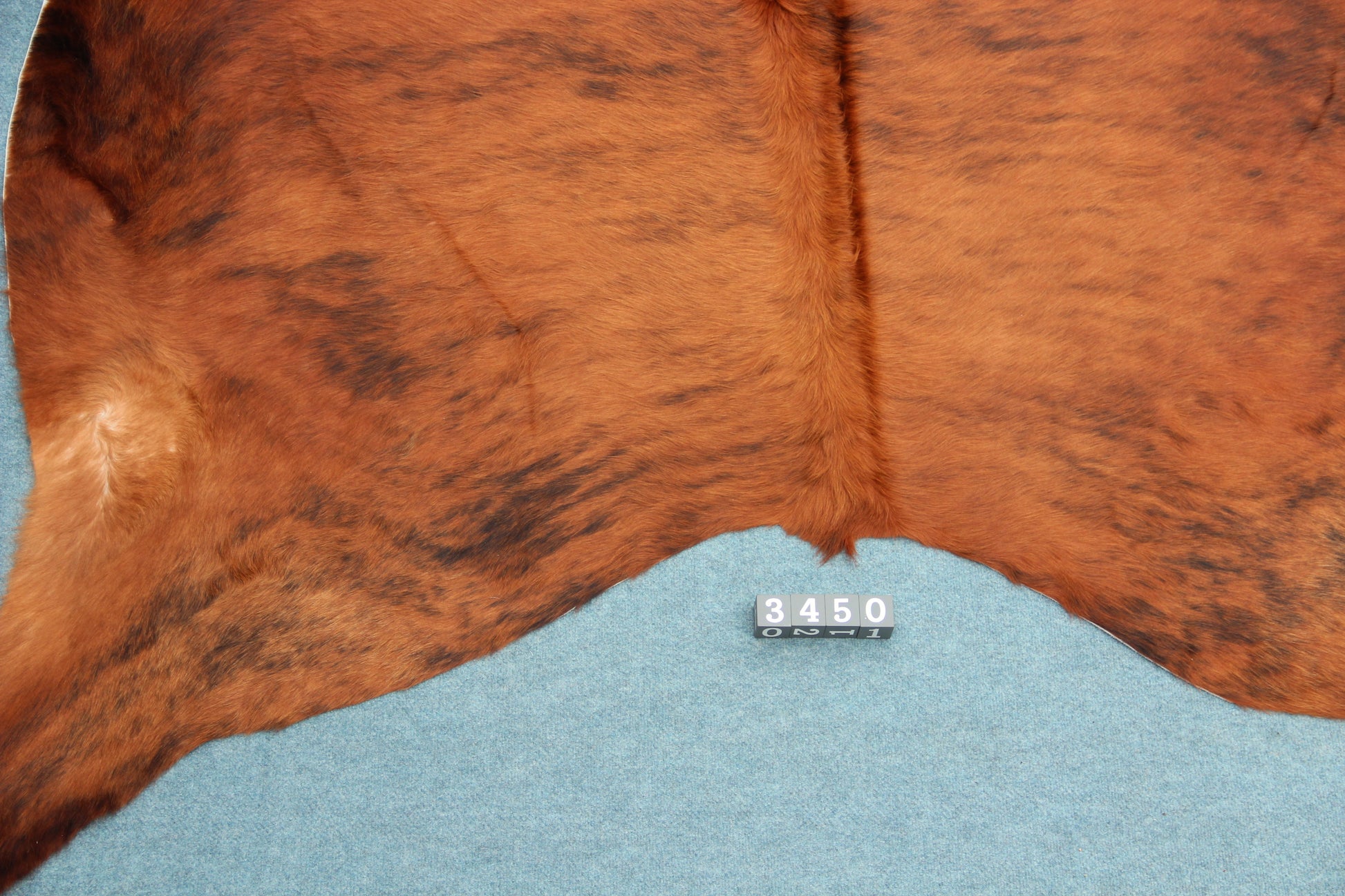 Kuhfell Schwarz Braun getigert (3450) 3 -4 qm