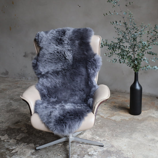 1,5er Lammfell Anthrazit