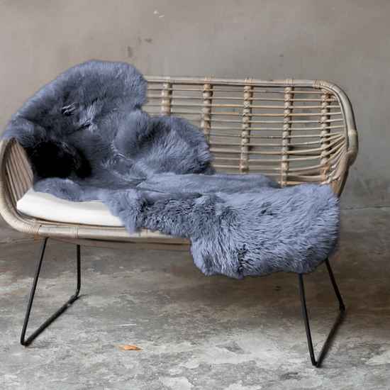 1,5er Lammfell Anthrazit