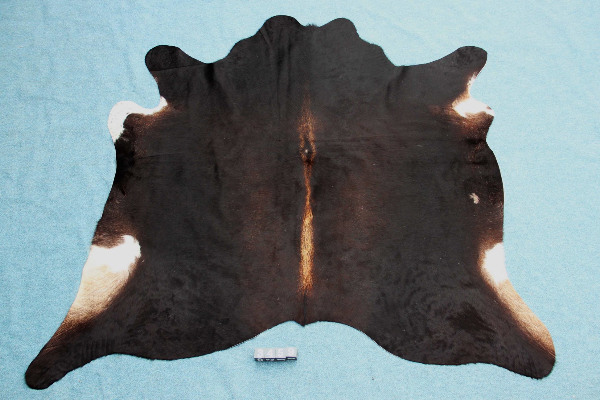 Kuhfell Schwarz Braun Weiß (3459) 3 -4 qm