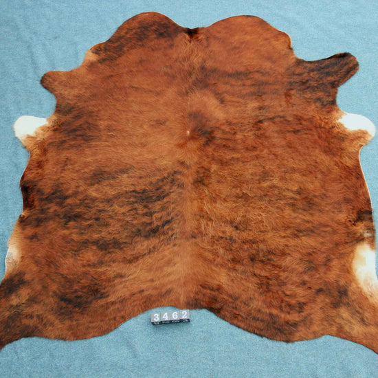 Kuhfell Schwarz Braun Weiß getigert (3462) 3 -4 qm