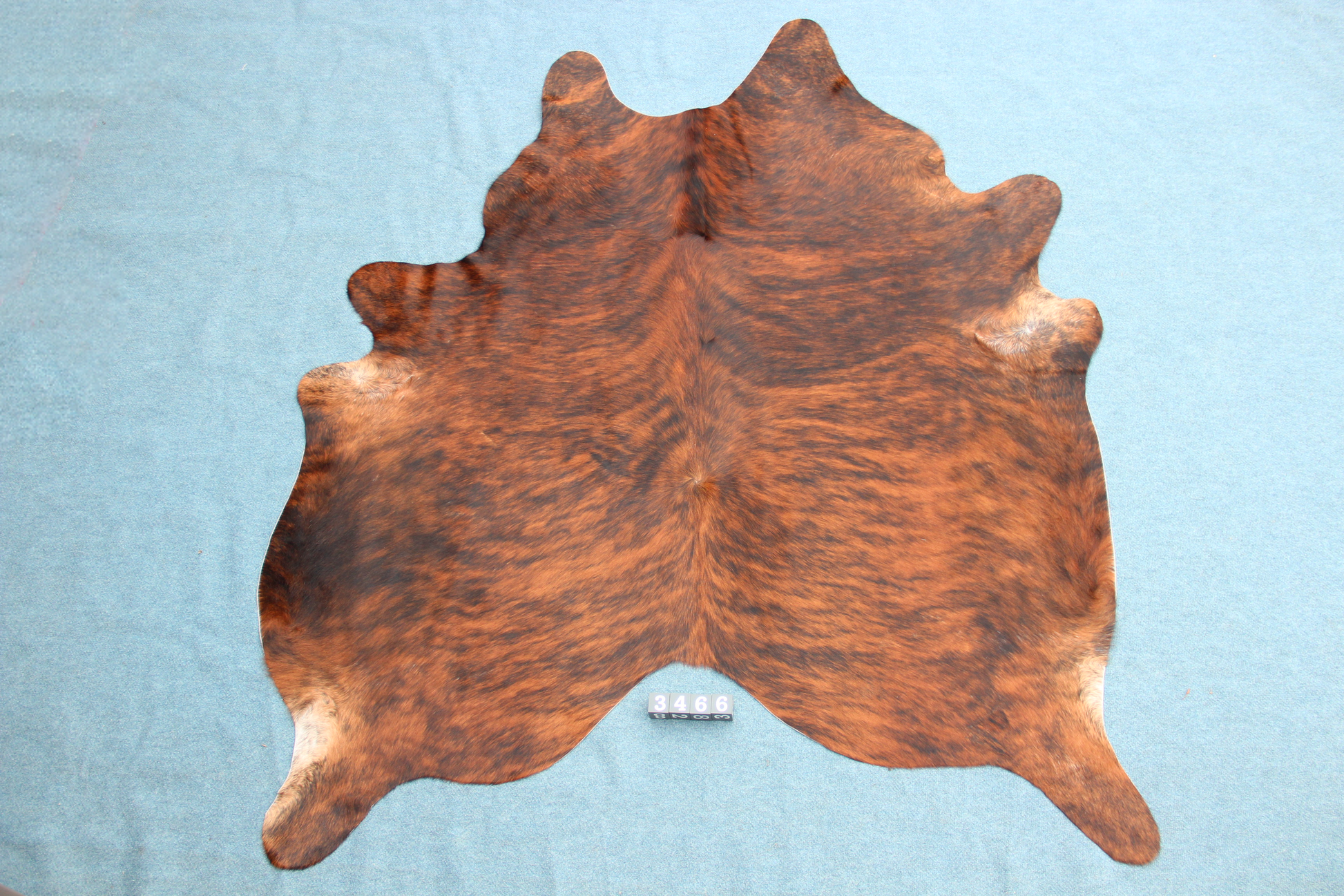 Kuhfell Schwarz Braun Weiß getigert (3466) 3 -4 qm