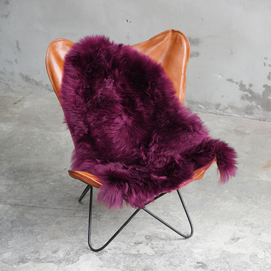 Lammfell Burgundy