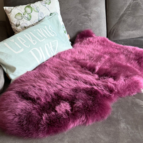 Lammfell Burgundy