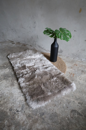 Lammfelldecke ca. 70 x 140 cm Kaschmir