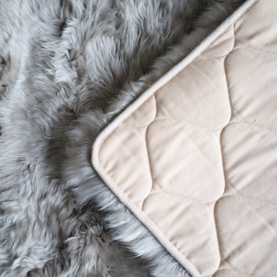 Lammfelldecke ca. 70 x 140 cm Kaschmir