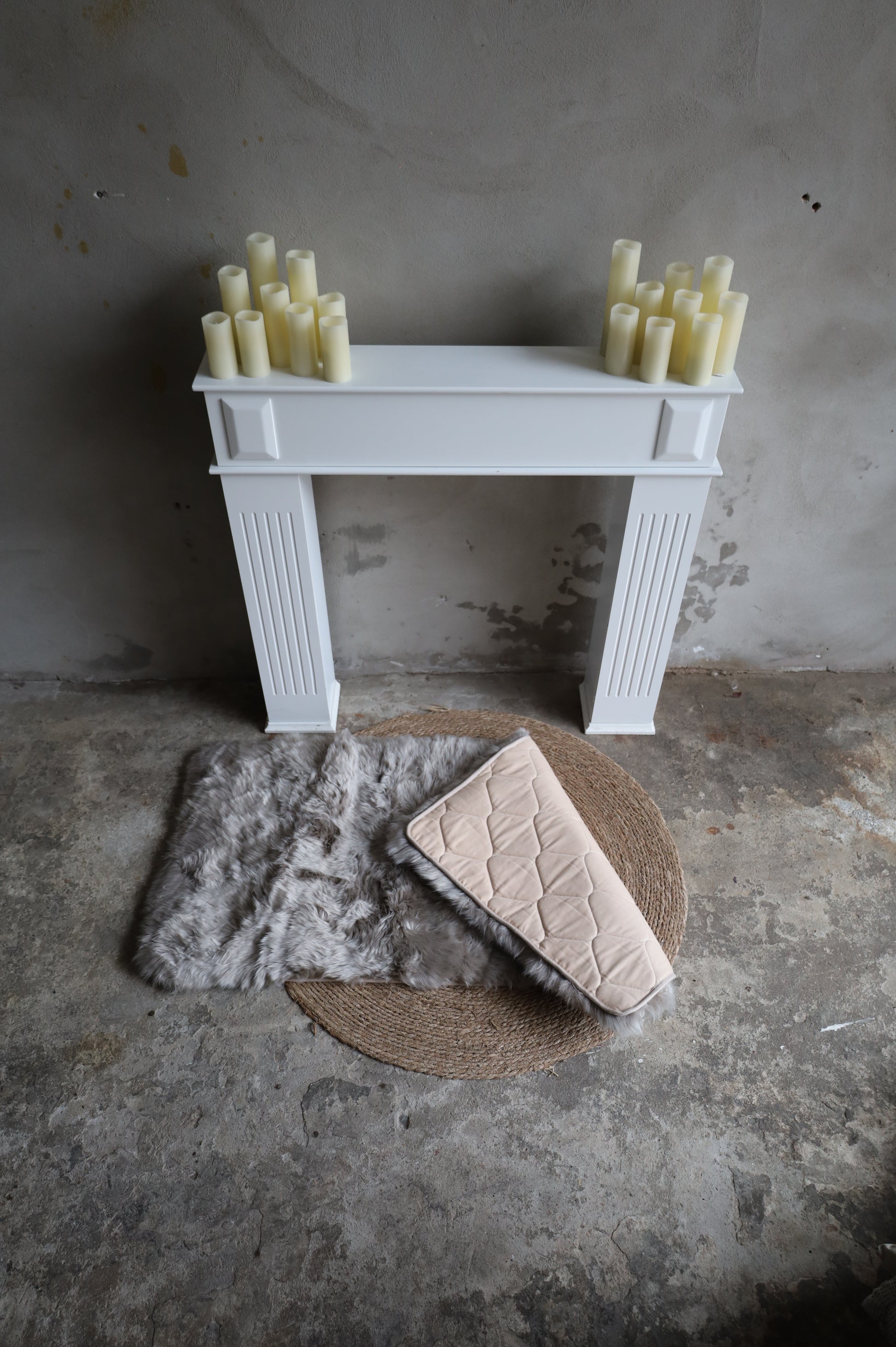 Lammfelldecke ca. 70 x 140 cm Kaschmir