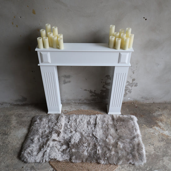 Lammfelldecke ca. 70 x 140 cm Kaschmir