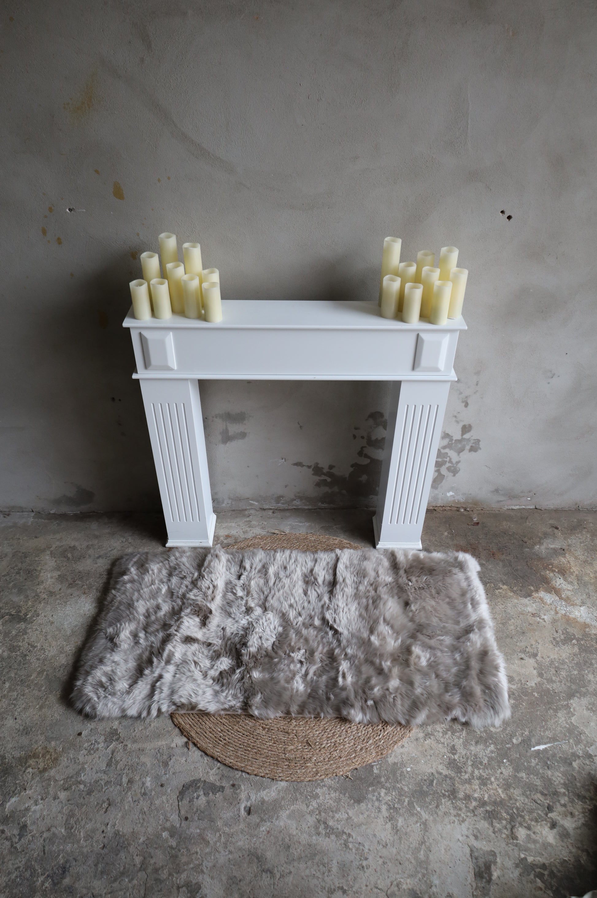 Lammfelldecke ca. 70 x 140 cm Kaschmir