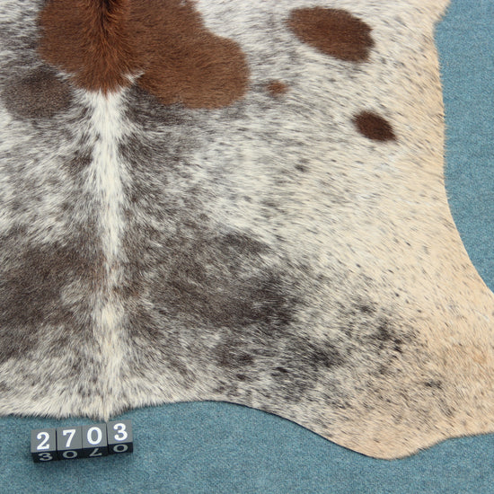 Kuhfell Grau Braun Schwarz Weiß (2703) 2-3 qm