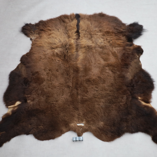 Hochwertiges Bisonfell  Einzigartiges Naturprodukt (ca. 230 x 218 cm) Nr. 112